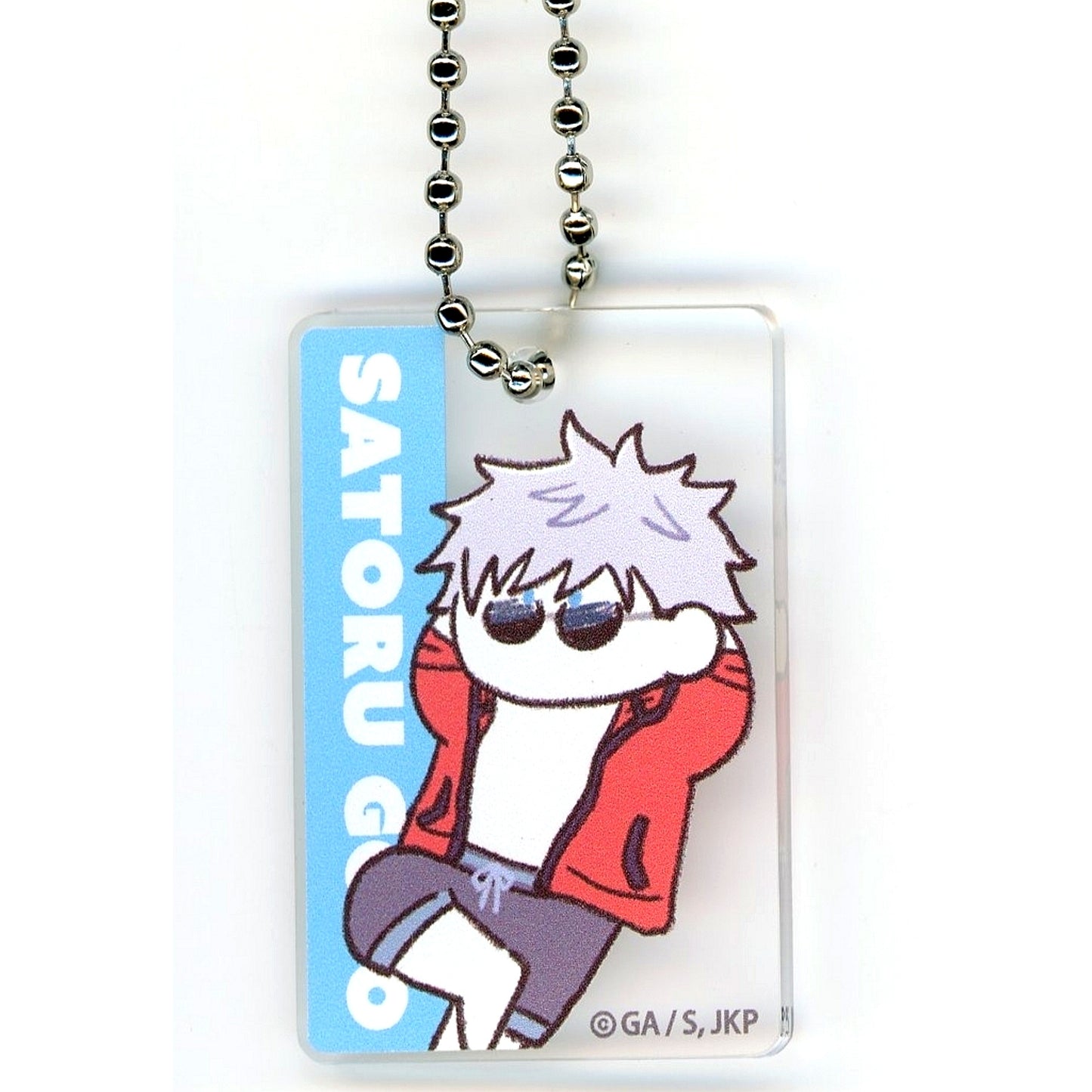 Satoru Gojo Mensore Jujutsu Kaisen Trading Rubber Paint Style Acrylic Keychain Oyasumi shimasu Hidden Inventory [USED]
