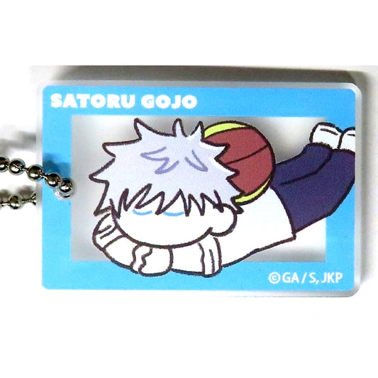 Satoru Gojo Basketball Jujutsu Kaisen Trading Rubber Painting Style Acrylic Keychain Oyasumi Shimasu Hidden Inventory Premature Death Suit Mensore Basketball [USED]