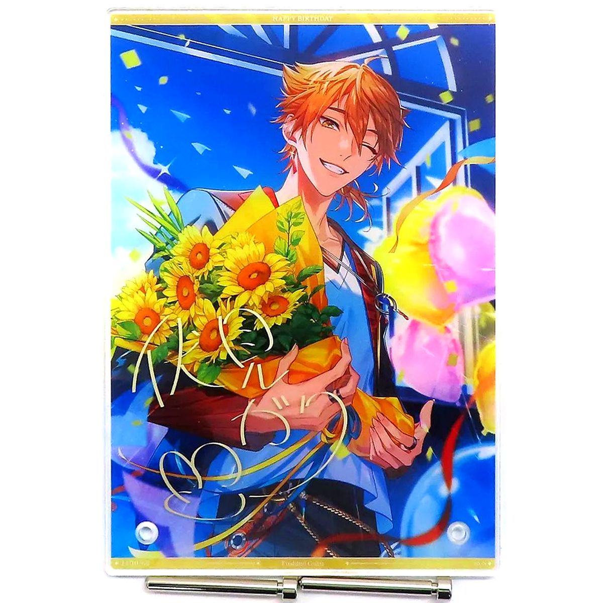 Fushimi Gaku A5 Acrylic Panel Replica Autograph Virtual YouTuber Nijisanji Birthday 2024 Included Item [USED]