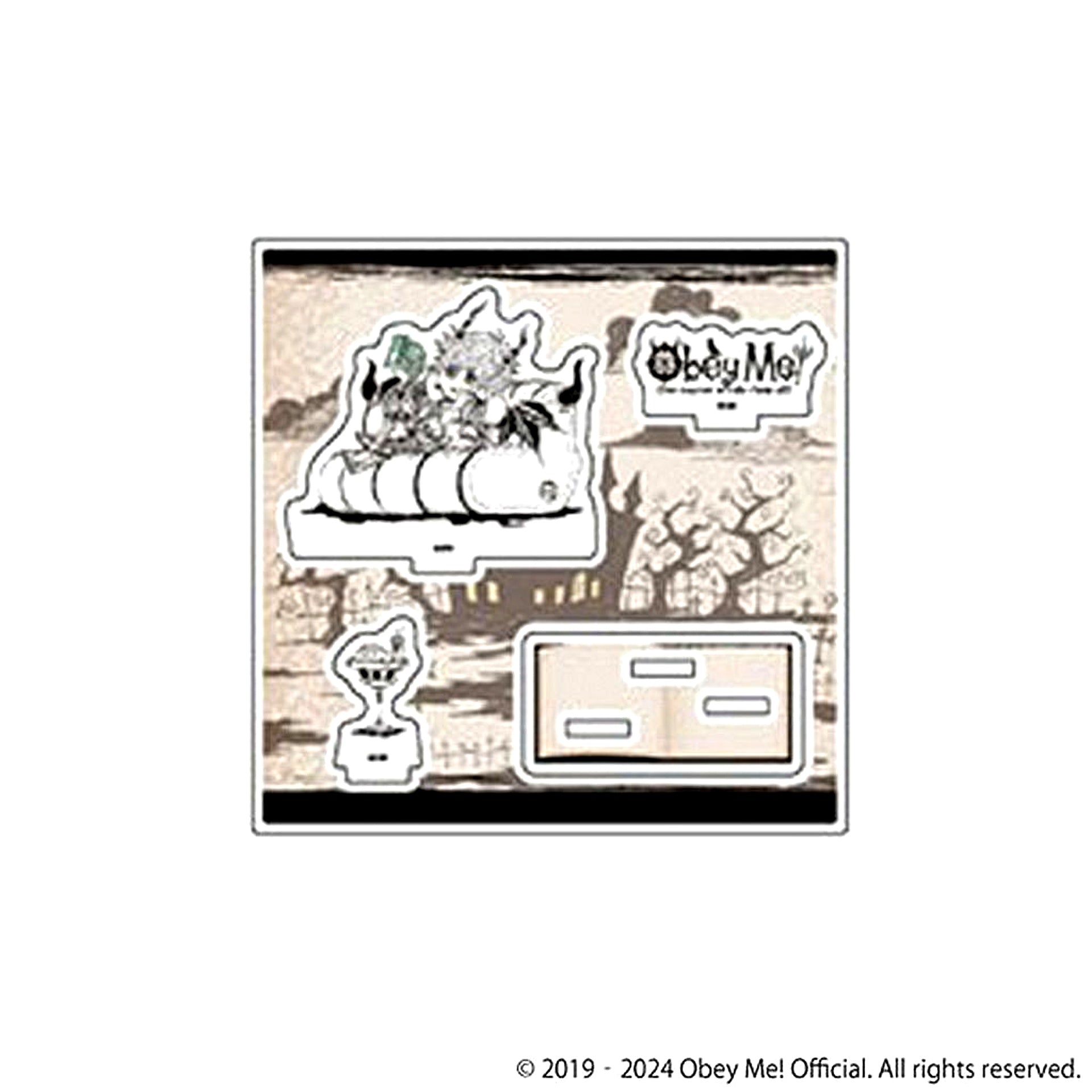 Mammon 02. Chibi Character Illustration Acrylic Stand Plate Obey Me! [USED]