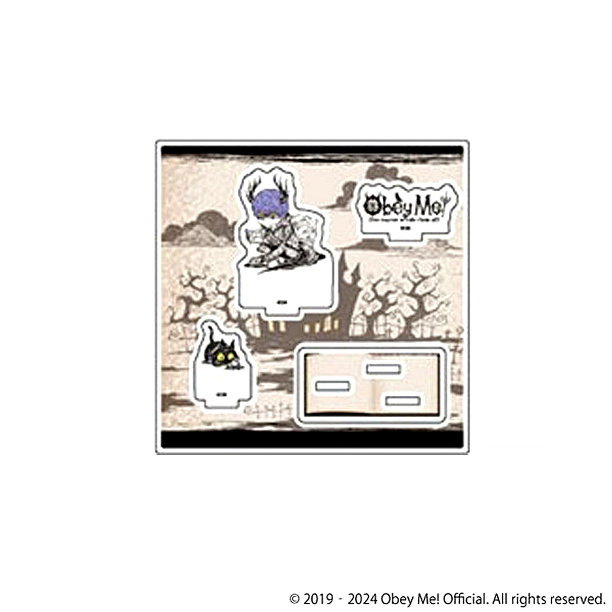 Leviathan Mini Chara Illustration Acrylic Stand Plate Obey Me! [USED]