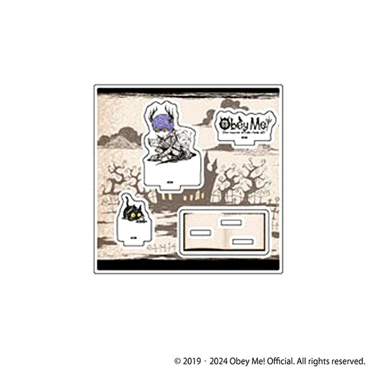 Leviathan Mini Chara Illustration Acrylic Stand Plate Obey Me! [USED]