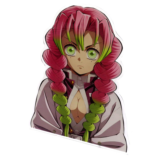 Demon Slayer: Kimetsu no Yaiba Mitsuri Kanroji KV Alternate Cut Bust-Up Acrylic Panel Hashira Event Opening Project Pillar Training Arc in ufotable Cafe Machi★Asobi Cafe ufotable Dining Exclusive Acrylic Stands [USED]