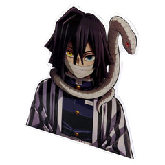 Demon Slayer: Kimetsu no Yaiba Obanai Iguro KV Alternate Cut Bust-Up Acrylic Panel Hashira Event Opening Project Pillar Training Arc in ufotable Cafe Machi★Asobi Cafe ufotable Dining Exclusive Acrylic Stands [USED]