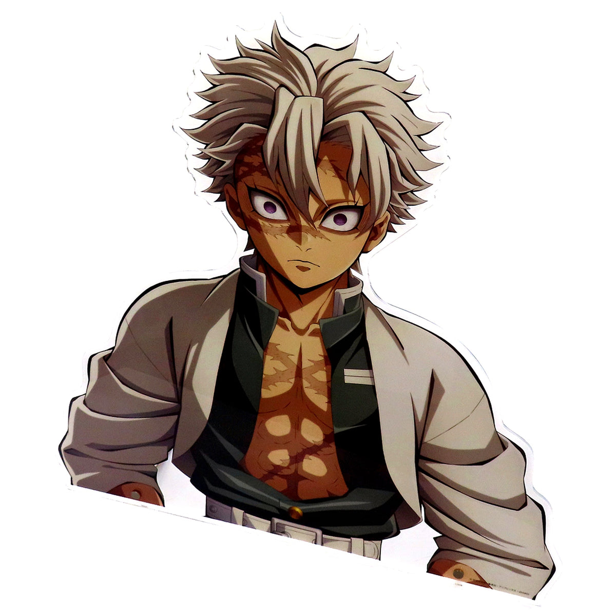 Sanemi Shinazugawa Demon Slayer Hashira Training Arc KV Another Cut Bust Up Acrylic Panel Hashira Event Opening Project in ufotable Cafe x Machi Asobi CAFE x ufotable DINING [USED]