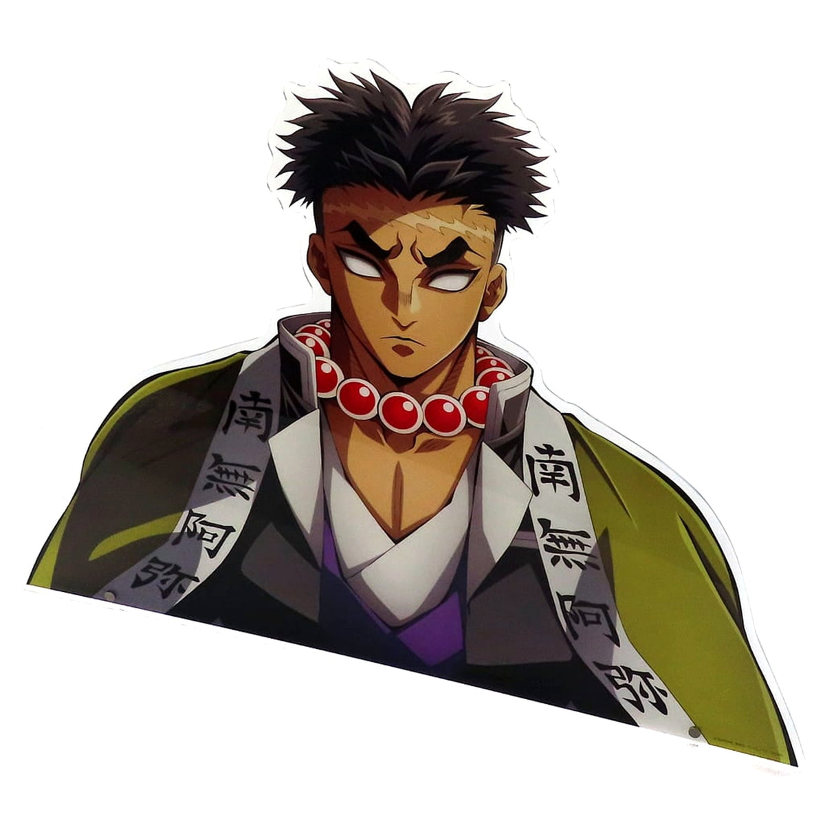 Demon Slayer: Kimetsu no Yaiba Gyomei Himejima KV Alternate Cut Bust-Up Acrylic Panel Hashira Event Opening Project Pillar Training Arc in ufotable Cafe Machi★Asobi Cafe ufotable Dining Exclusive Acrylic Stands [USED]