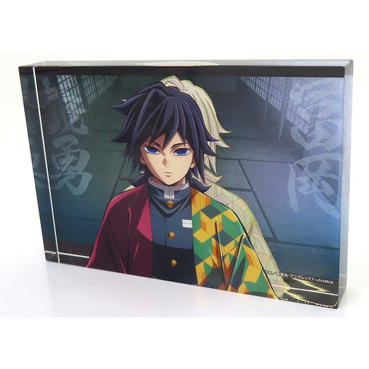 Giyu Tomioka KV Another Cut Demon Slayer: Kimetsu no Yaiba Hashira Event Opening Project Hashira Training Arc in ufotable Cafe x Machi Asobi CAFE x ufotable DINING Double Layer Acrylic Block [USED]