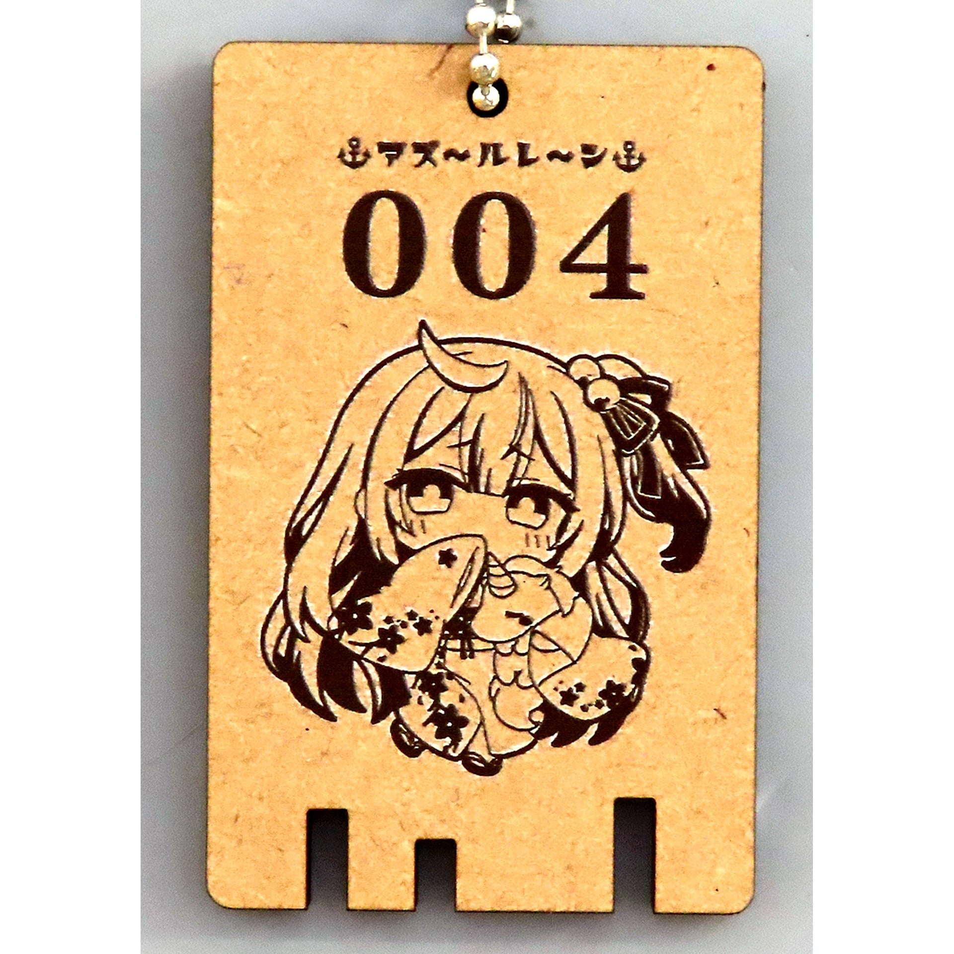 Unicorn Azur Lane x Sento Collabo Tatsumi Onsen Daikokuyu 2024 Deformed Wood Keychain [USED]