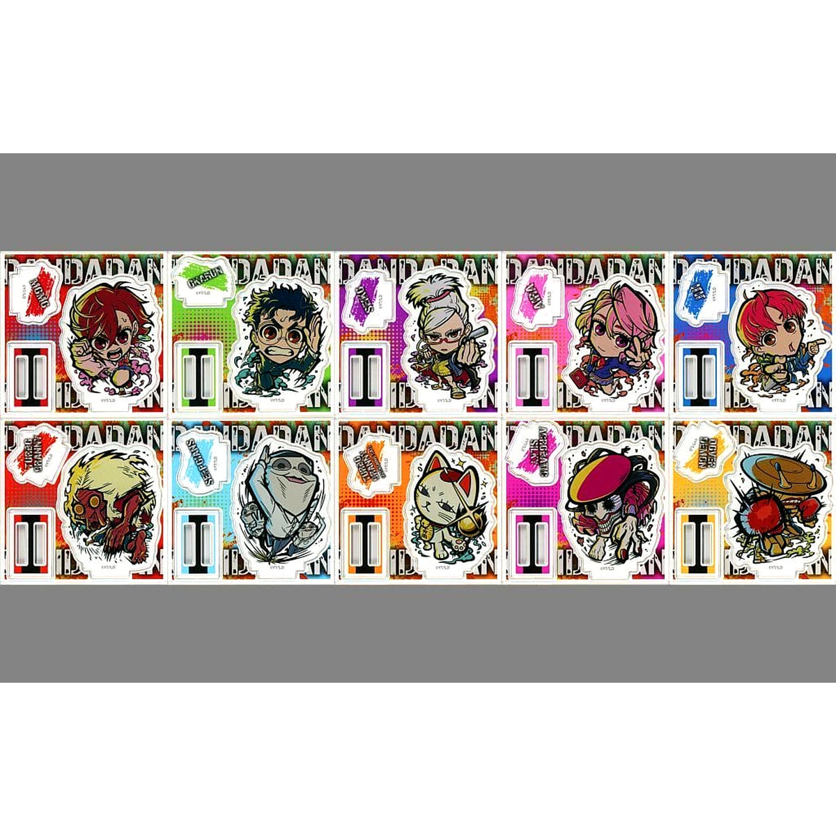 Dandadan E-Tune Trading Acrylic Stand Complete Set of 10 [USED]