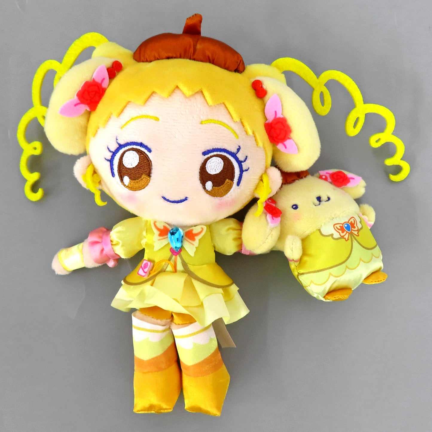 Cure Lemonade x Pompompurin Yes! Precure 5 GoGo! x Sanrio Characters Mascot Holder [USED]