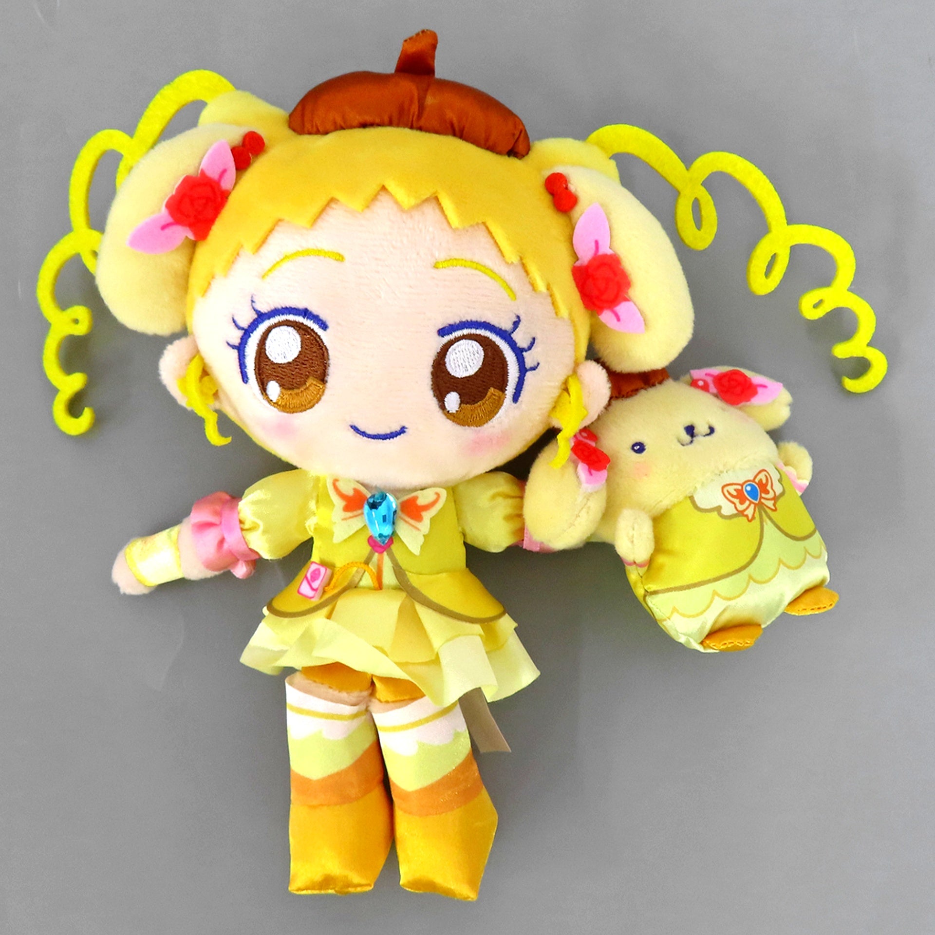 Cure Lemonade x Pompompurin Yes! Precure 5 GoGo! x Sanrio Characters Mascot Holder [USED]
