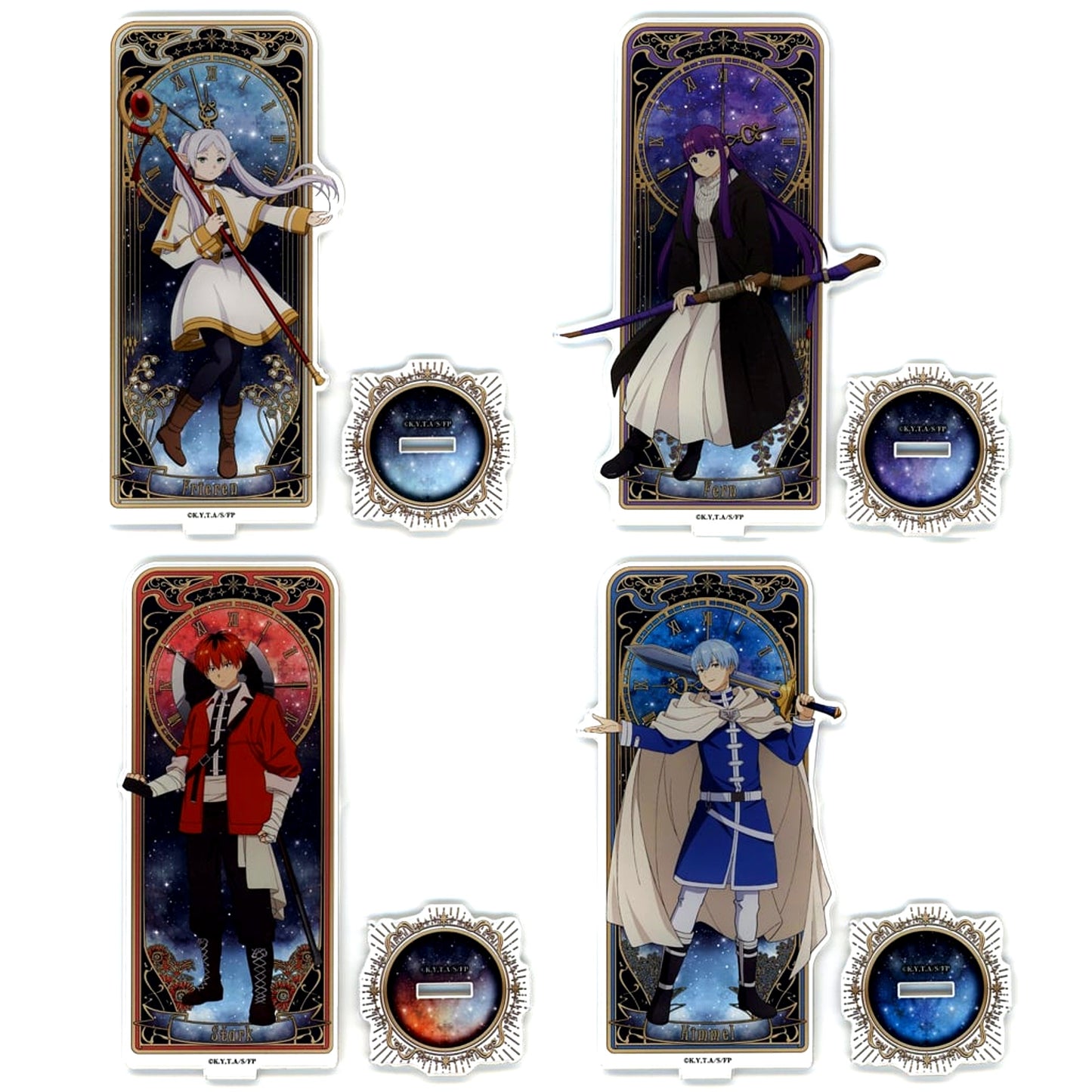 Set of 4 Acrylic Stand WEB Kuji Frieren Beyond Journeys End Part 2 D Prize [USED]