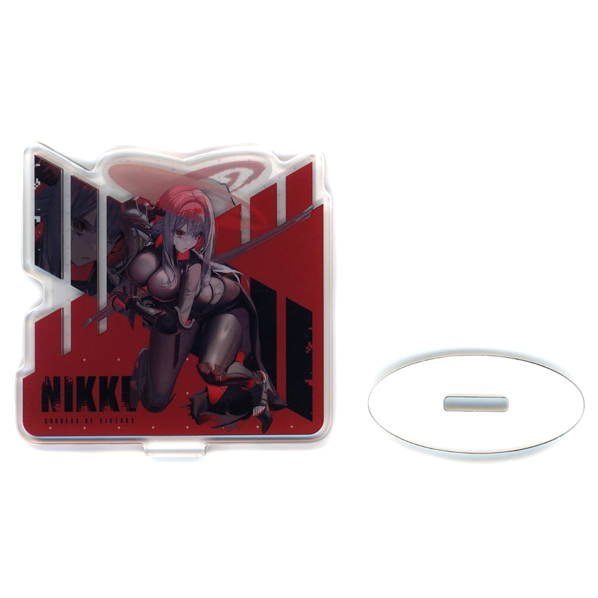 Goddess of Victory: Nikke Scarlet: Black Shadow Ichiban Kuji Chapter 4 Double-Sided Battle Acrylic Stand THREE Prize J [USED]