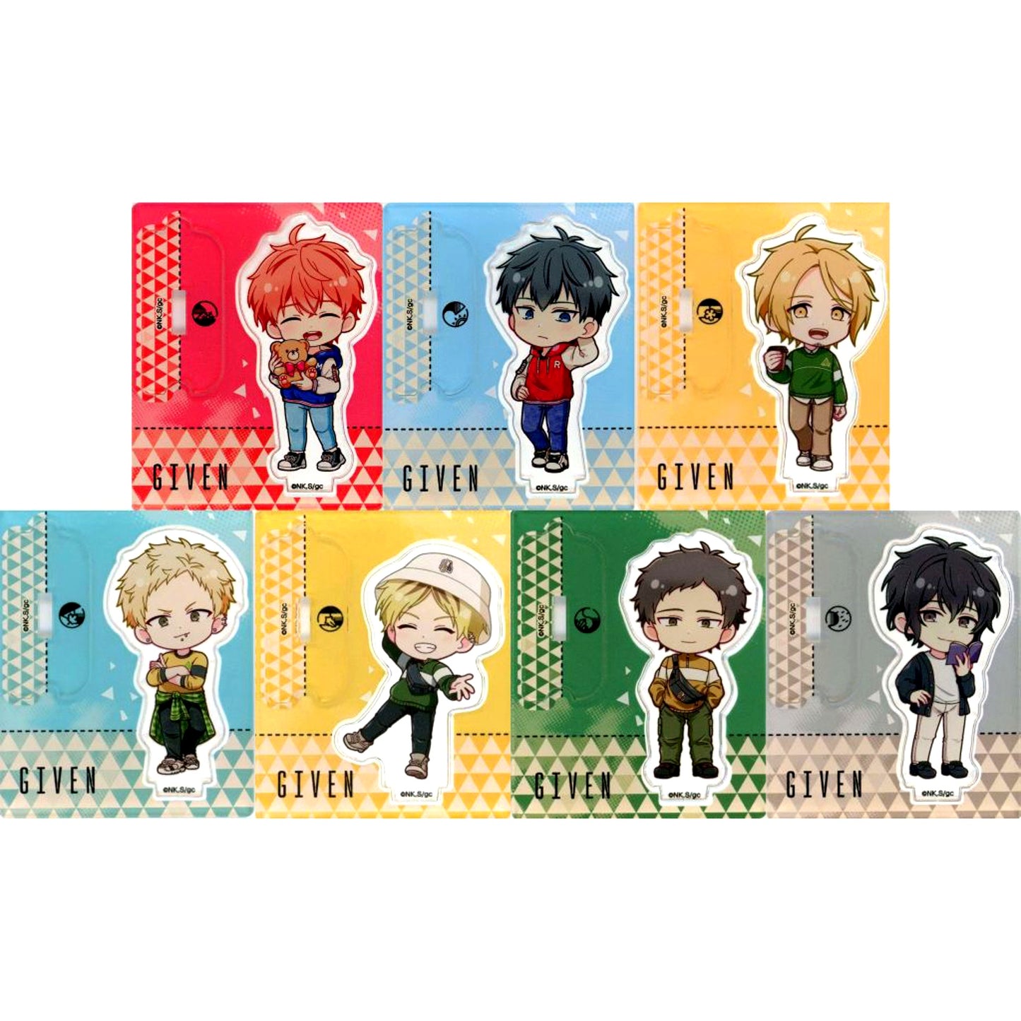 Set of 7 Movie given To the Sea Trading Mini Character Acrylic Stand [USED]