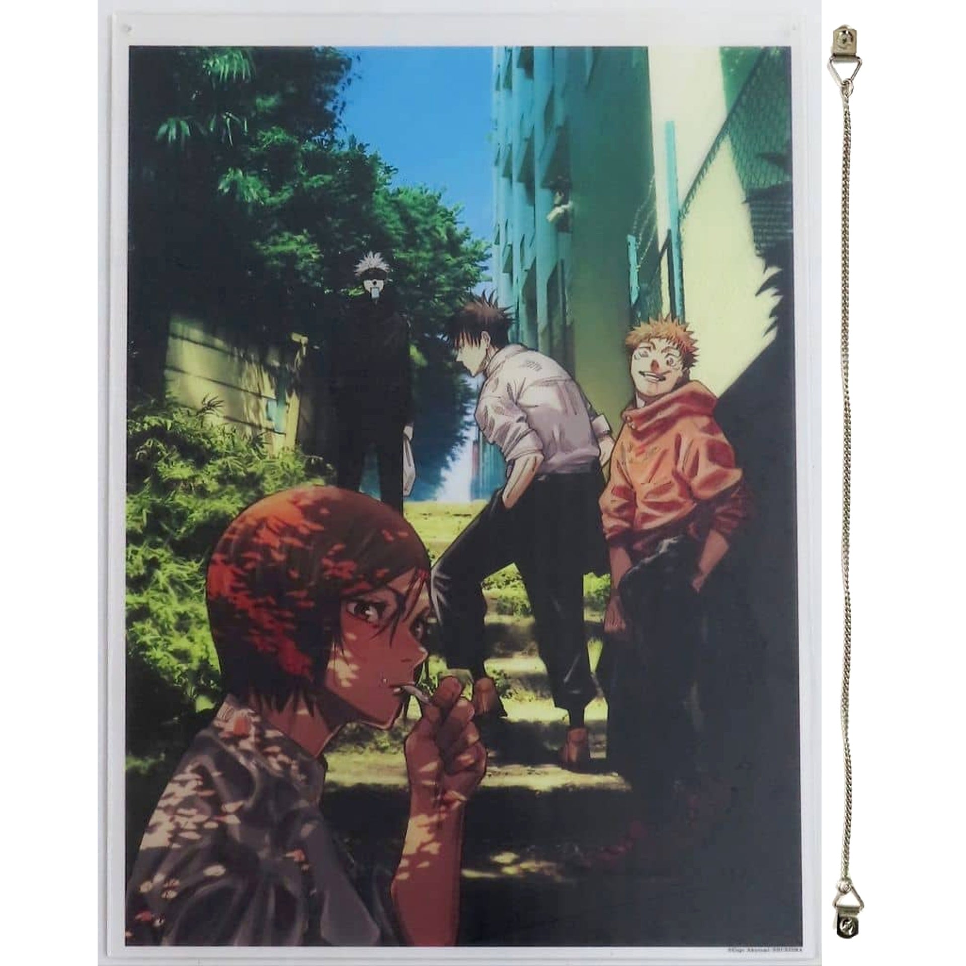 Jujutsu Kaisen Satoru Gojo & Others Walk and Smile Acrylic Interior Panel Akutami Gege Jujutsu Kaisen Exhibition Limited Made-to-Order Limited Acrylic Item [USED]