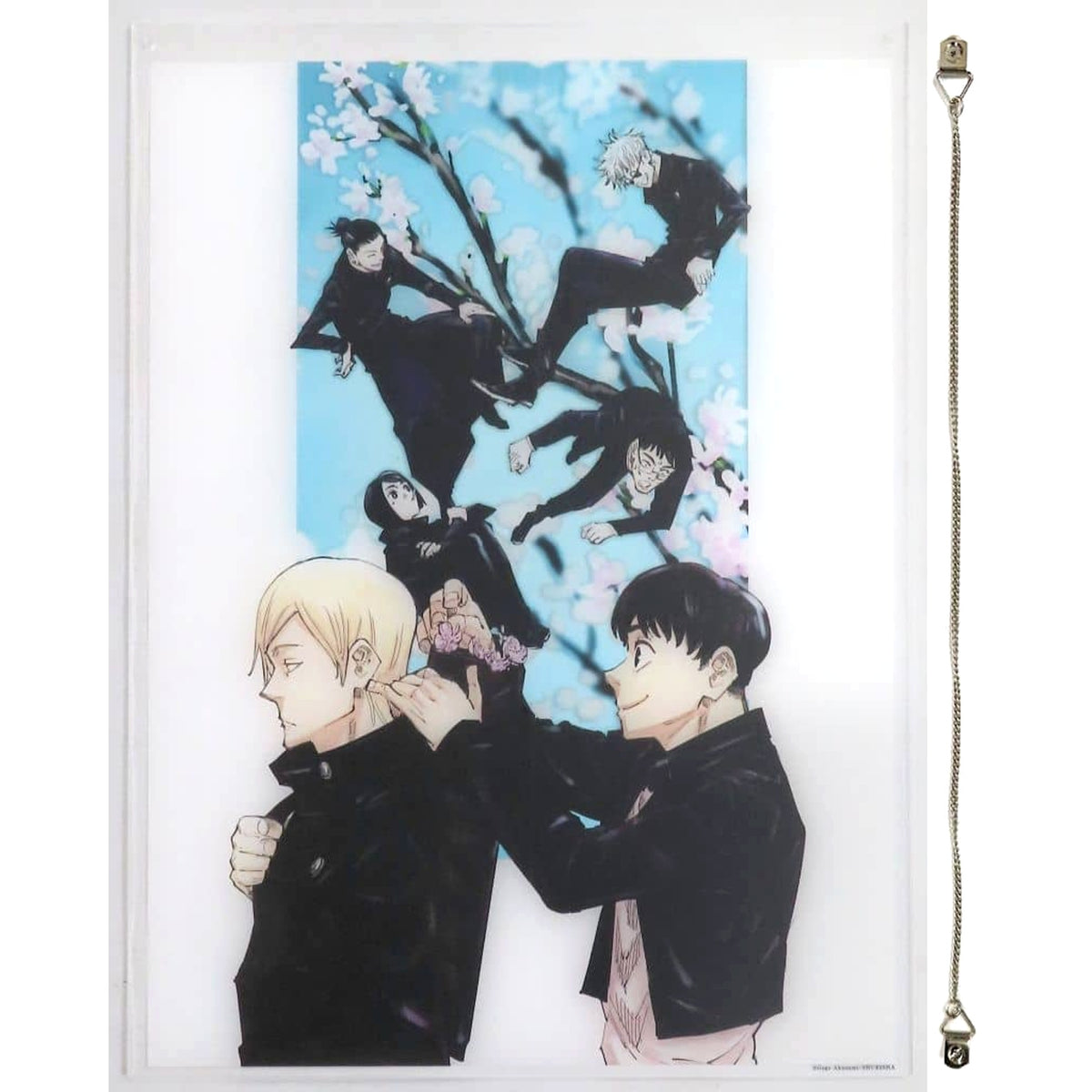 Jujutsu Kaisen Satoru Gojo & Others Blossoms for a Moment, Spring in Full Bloom Acrylic Interior Panel Akutami Gege Jujutsu Kaisen Exhibition Limited Made-to-Order Limited Acrylic Item [USED]