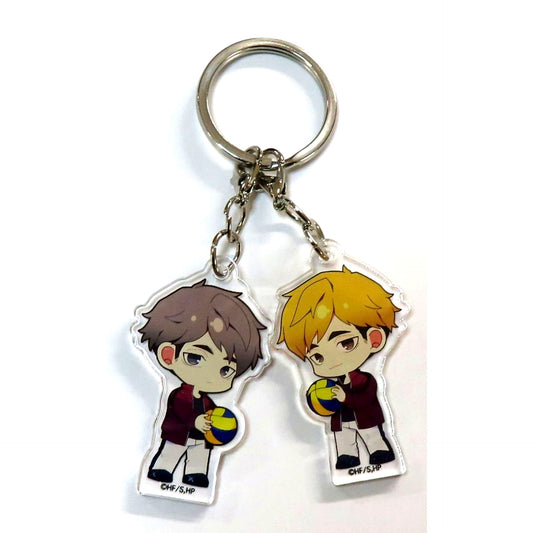 Atsumu Miya & Osamu Miya Haikyu!! Trading Acrylic Keychain Set JF2025 Ver Jump Festa 2025 [USED]