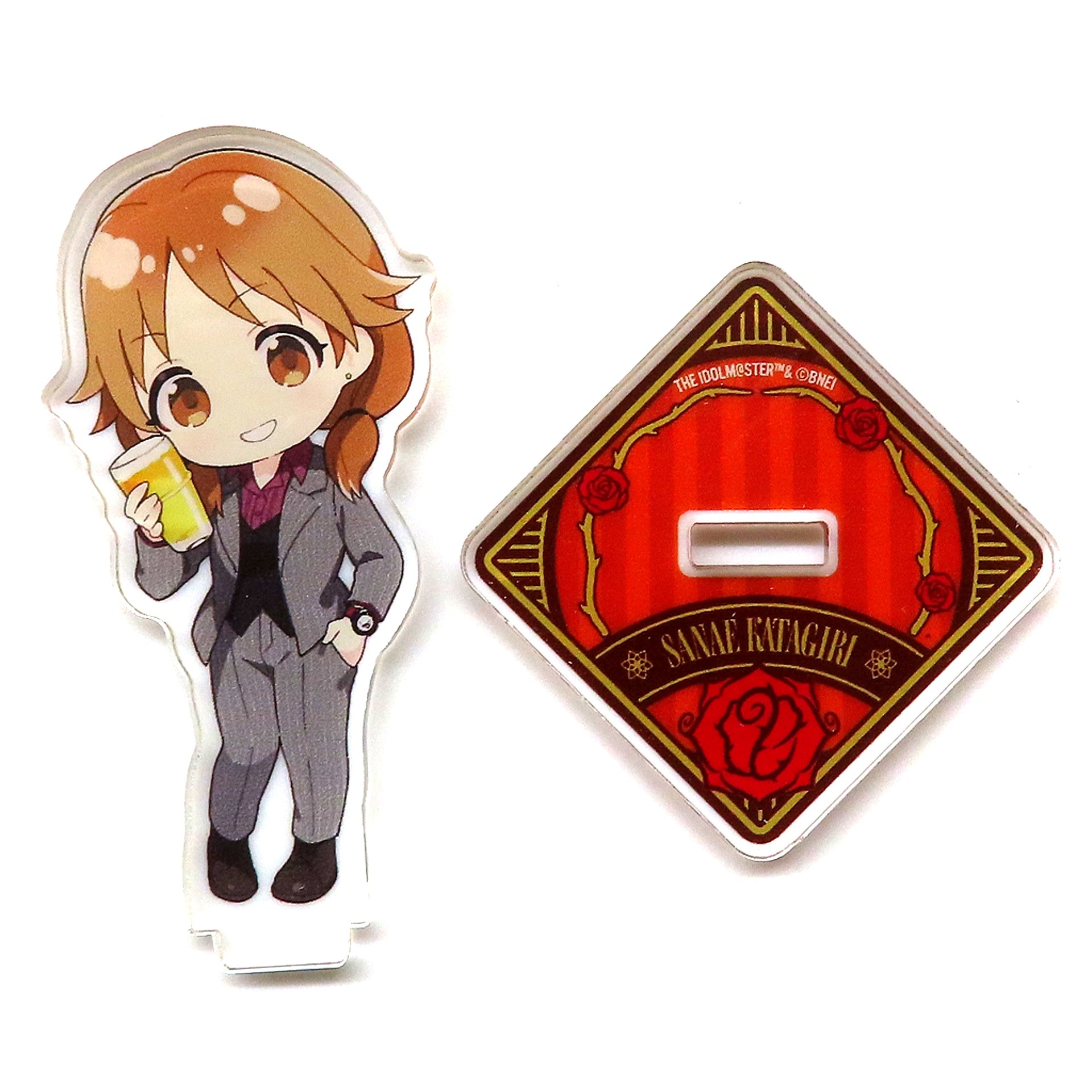 Sanae Katagiri Rose Shot Trading Mini Character Acrylic Stand The Idolmaster Cinderella Girls x HUB [USED]