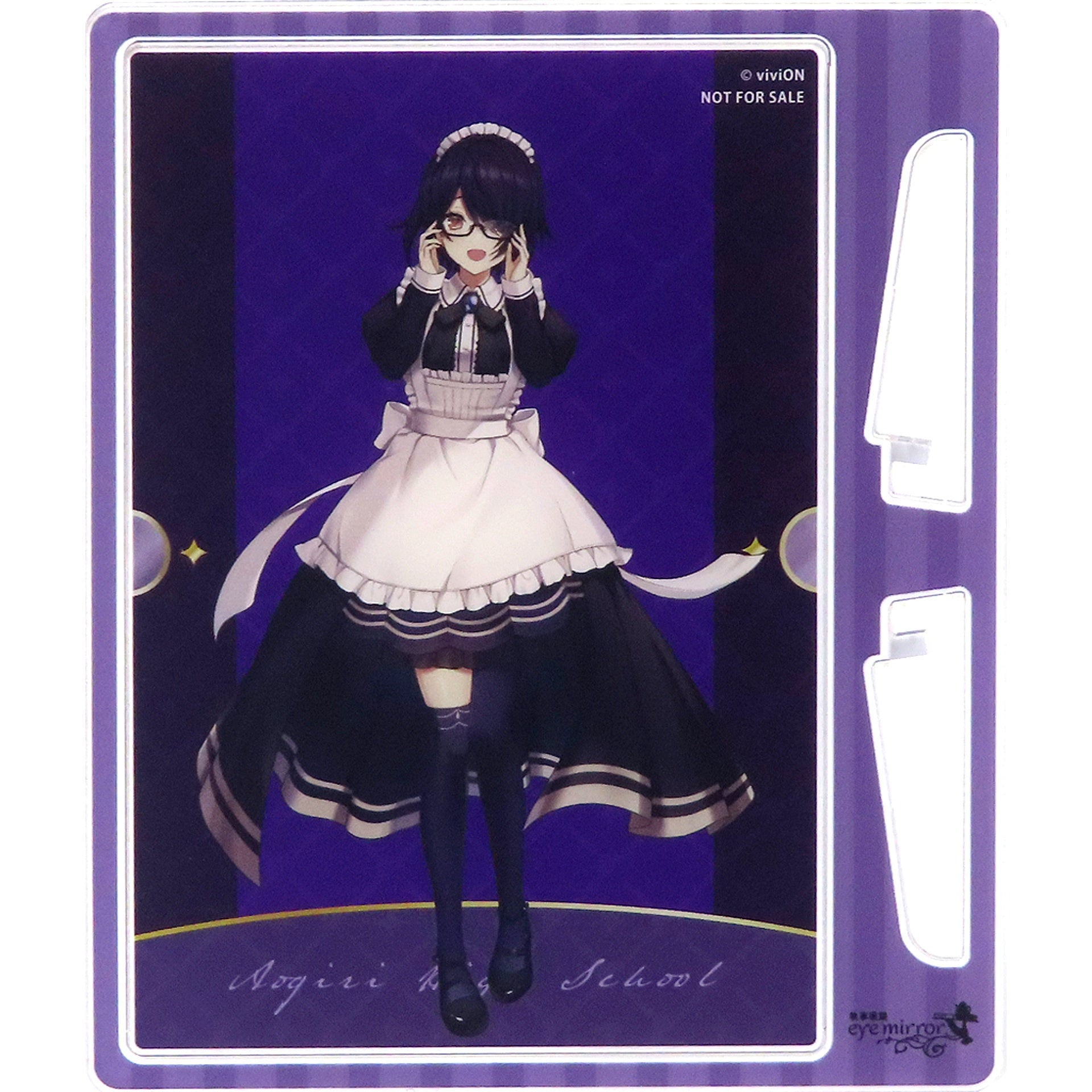 Otodama Tamako Virtual YouTuber Aogiri High School x Butler Glasses eyemirror First Press Limited Target Product Purchase Bonus One Plate Easel [USED]