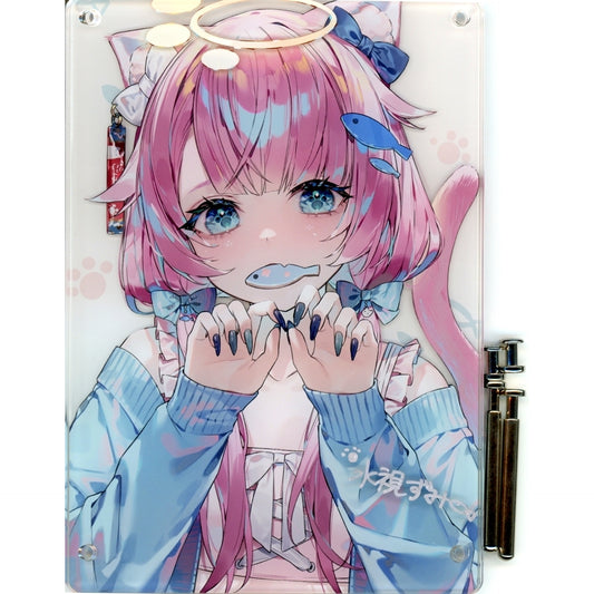 Zumi Mizumi Illustration Autographed A5 Size 3-Layer Acrylic Panel Zumi Mizumi Solo Exhibition Mizu wo Mite Made-to-Order Limited [USED]