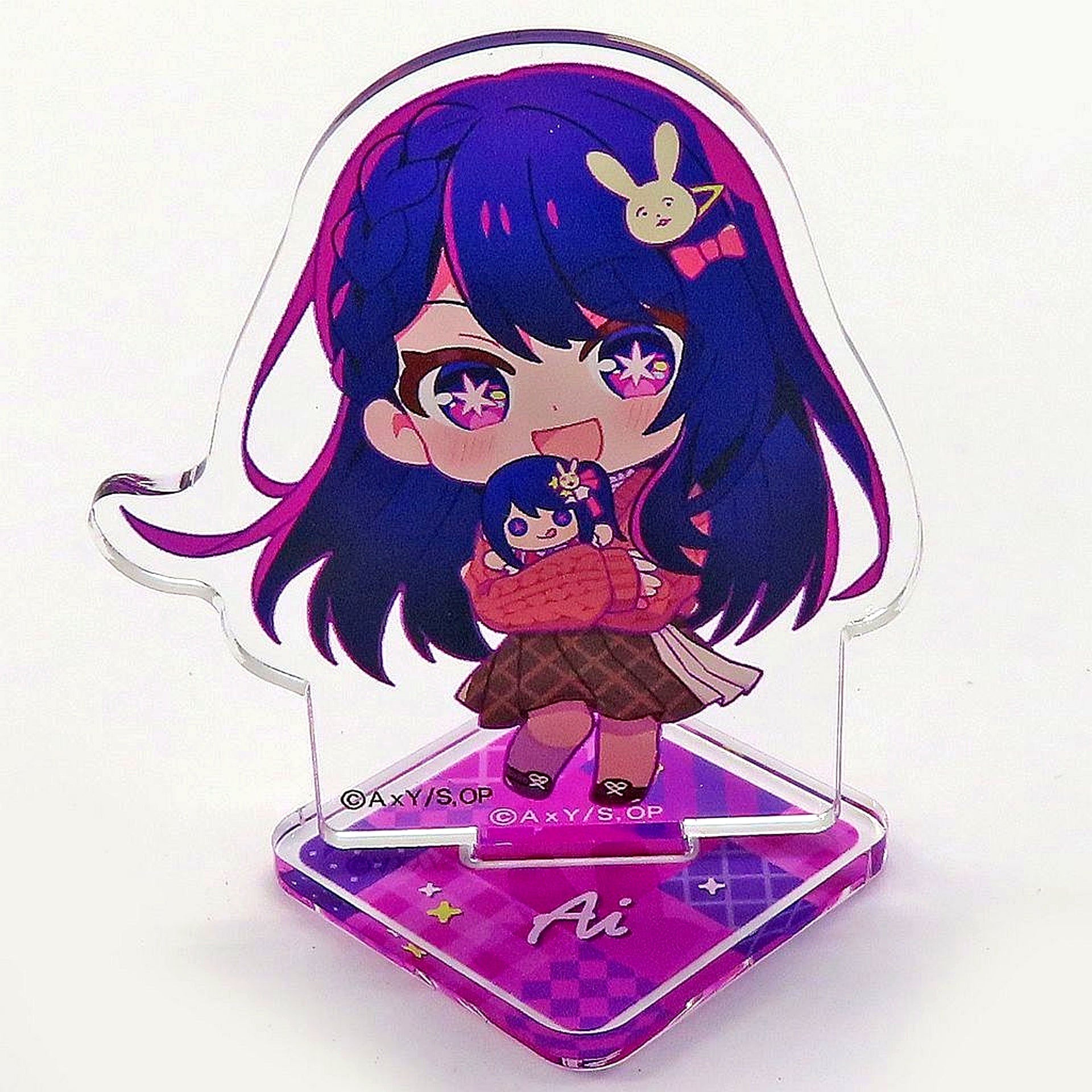 Ai Oshi no Ko New B-Komachi Official Shop 2024 in Animate Trading Mini Character Acrylic Stand Figure Plush Ver. [USED]