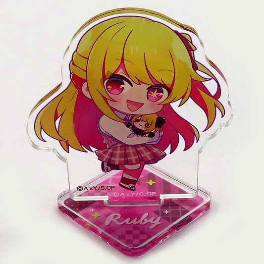 Ruby Hoshino Oshi No Ko New B-Komachi Official Shop 2024 in animate Trading Mini Character Acrylic Stand Plush Ver. [USED]