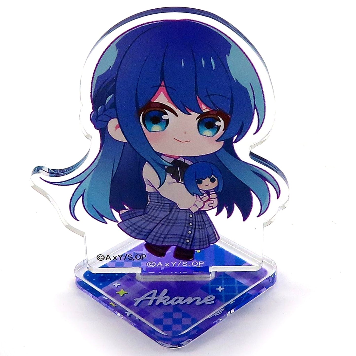 Akane Kurokawa Oshi no Ko New B-Komachi Official Shop 2024 in Animate Trading Mini Character Acrylic Stand Figure Plush Ver. [USED]