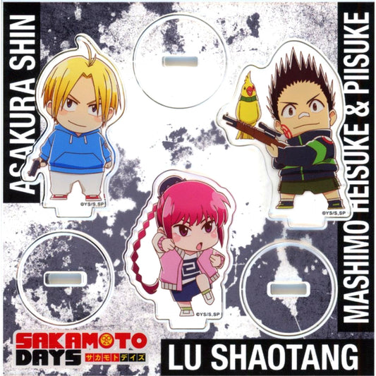 Shin Asakura & Lu Xiaotang & Heisuke Mashimo SAKAMOTO DAYS Acrylic Stand Set [USED]