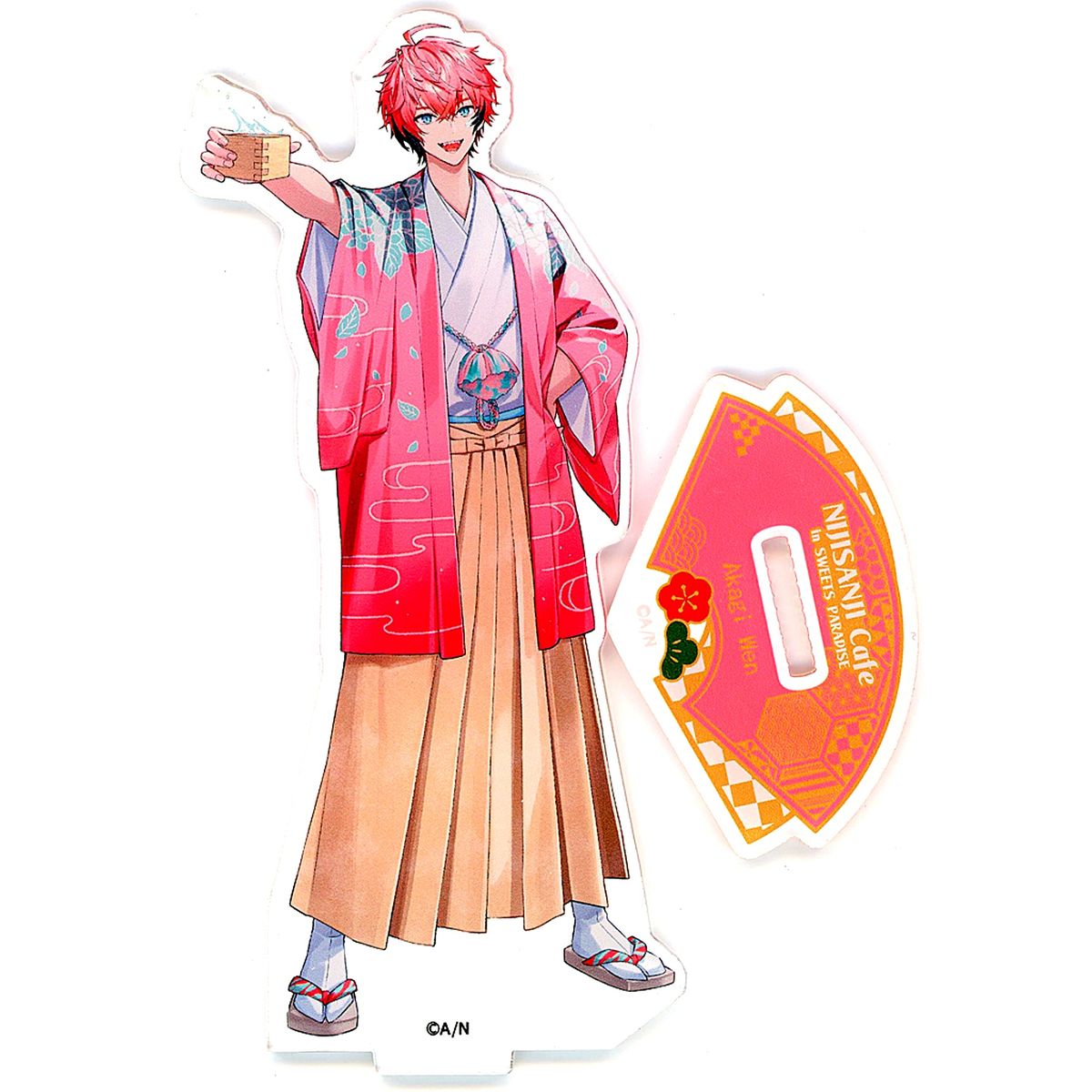 Akagi Wen Life-size Acrylic Stand Virtual YouTuber Nijisanji NIJISANJI CAFE in SWEETS PARADISE Vol. 10 [USED]