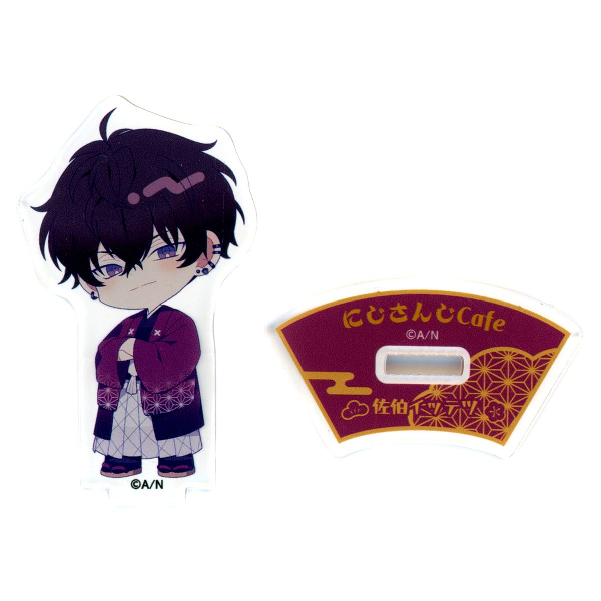 Saiki Ittetsu Kimono Virtual YouTuber Nijisanji NIJISANJI CAFE in SWEETS PARADISE Vol. 10 Mini Character Trading Acrylic Stand [USED]