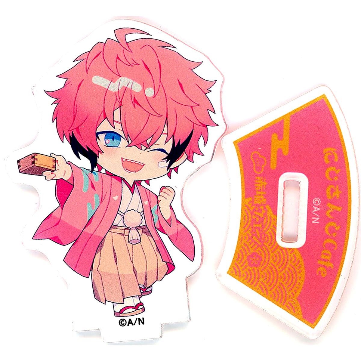 Akagi Wen Kimono Virtual YouTuber Nijisanji NIJISANJI CAFE in SWEETS PARADISE Vol. 10 Mini Character Trading Acrylic Stand [USED]