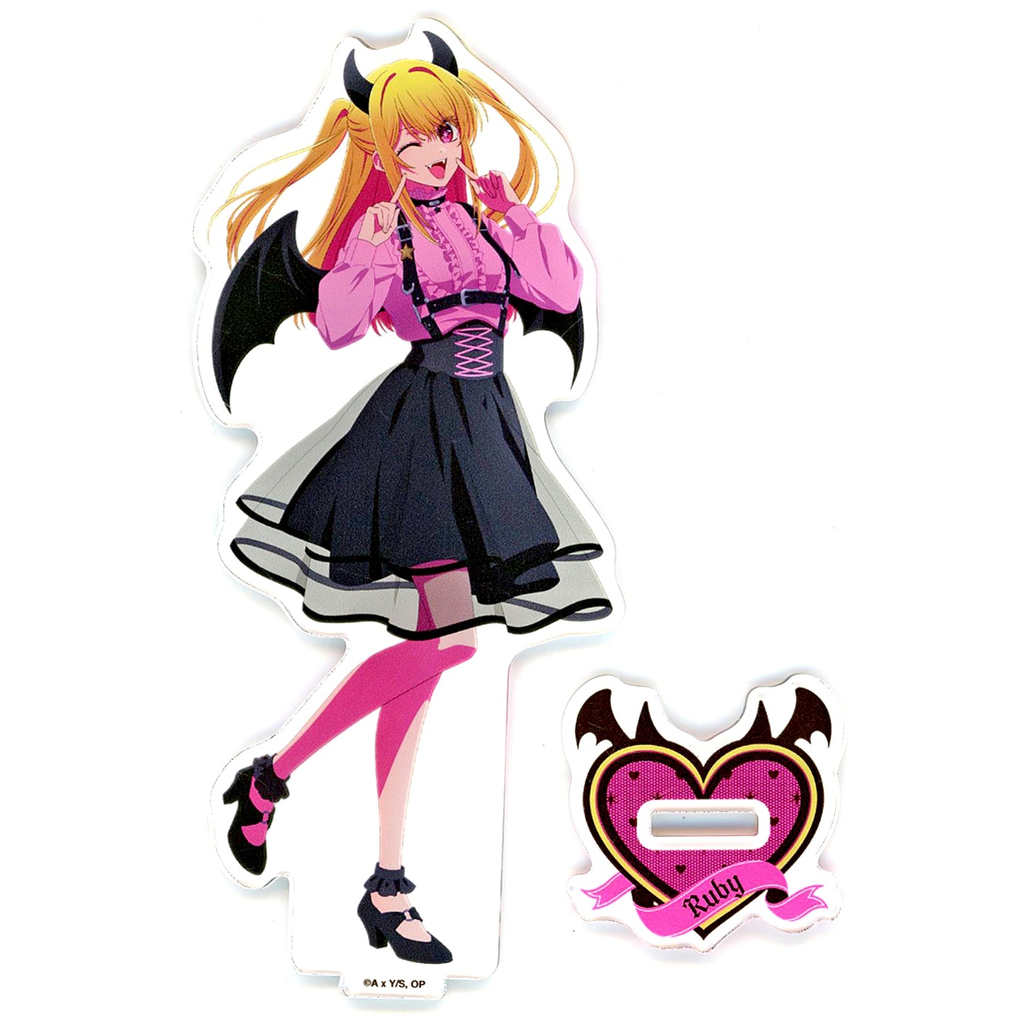Ruby Hoshino Ruby Acrylic Stand Oshi no Ko x Bic Camera Group Goods Fair Black Devil Stars [USED]