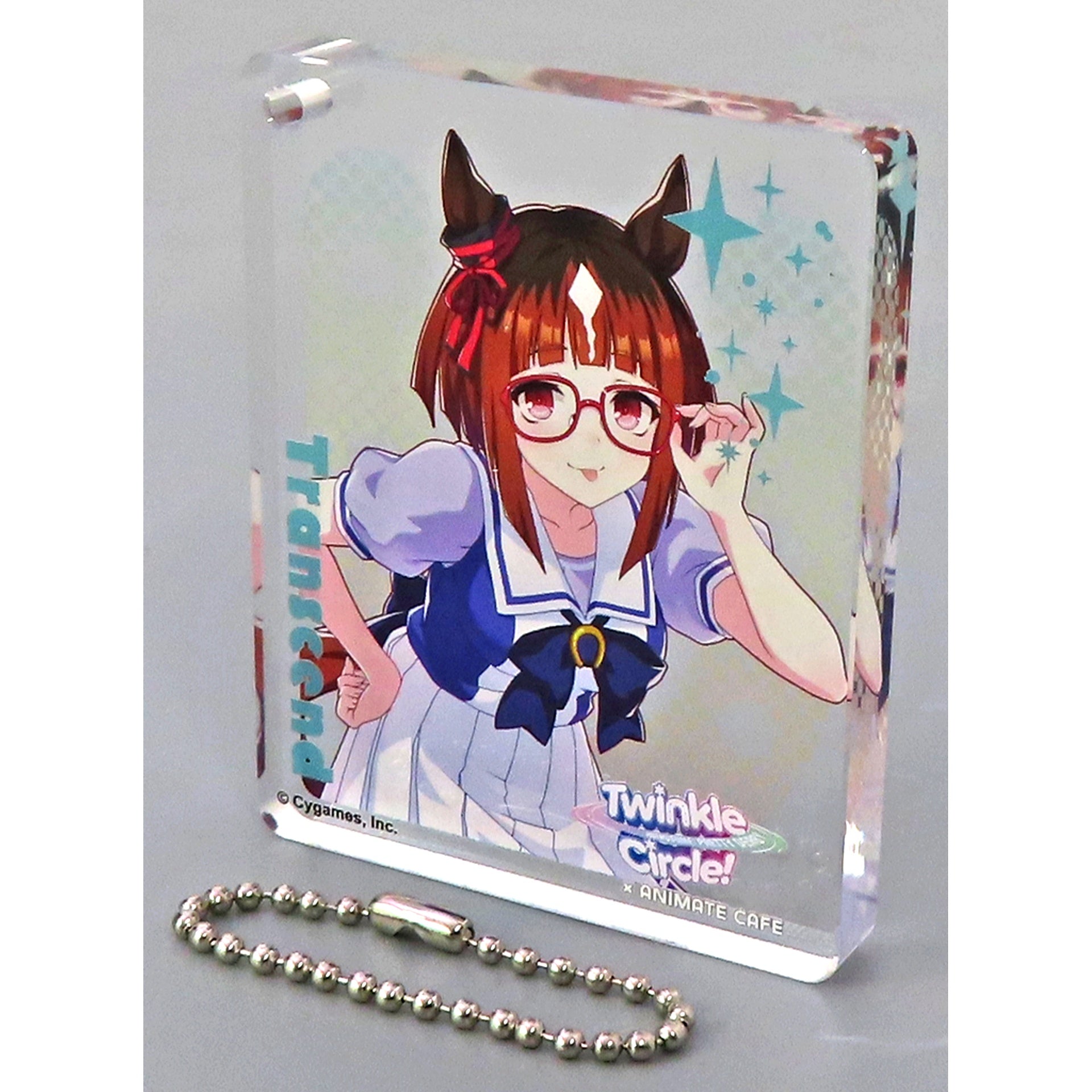 Transcend Umamusume Pretty Derby Twinkle Circle! Animate Cafe Osaka CoLotta Trading Acrylic Plate Keychain [USED]