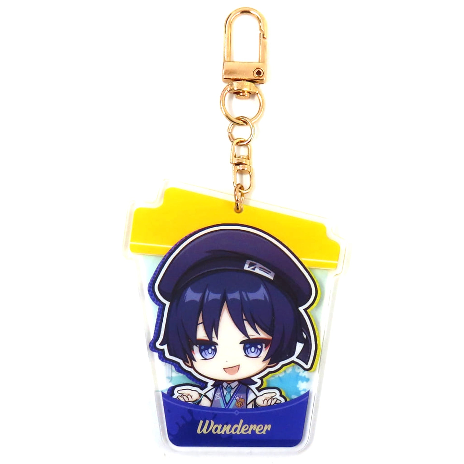 Genshin Wanderer On the Palm Collaboration Acrylic Keychain MEGA MGC COFFEE Korea Exclusive Keychains [USED]