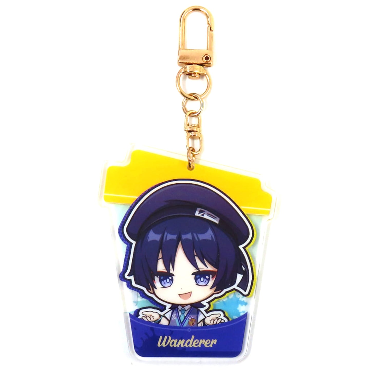 Genshin Wanderer On the Palm Collaboration Acrylic Keychain MEGA MGC COFFEE Korea Exclusive Keychains [USED]