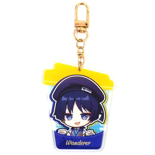 Genshin Wanderer On the Palm Collaboration Acrylic Keychain MEGA MGC COFFEE Korea Exclusive Keychains [USED]