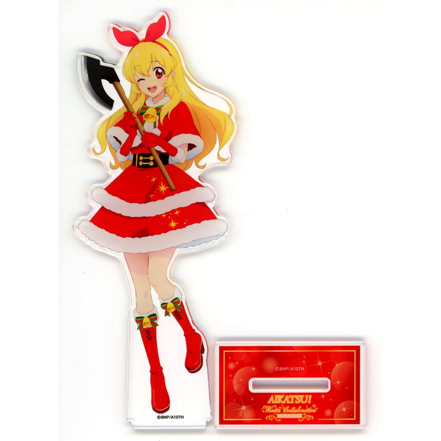Ichigo Hoshimiya Big Acrylic Stand Aikatsu! Winter Collaboration Cafe [USED]