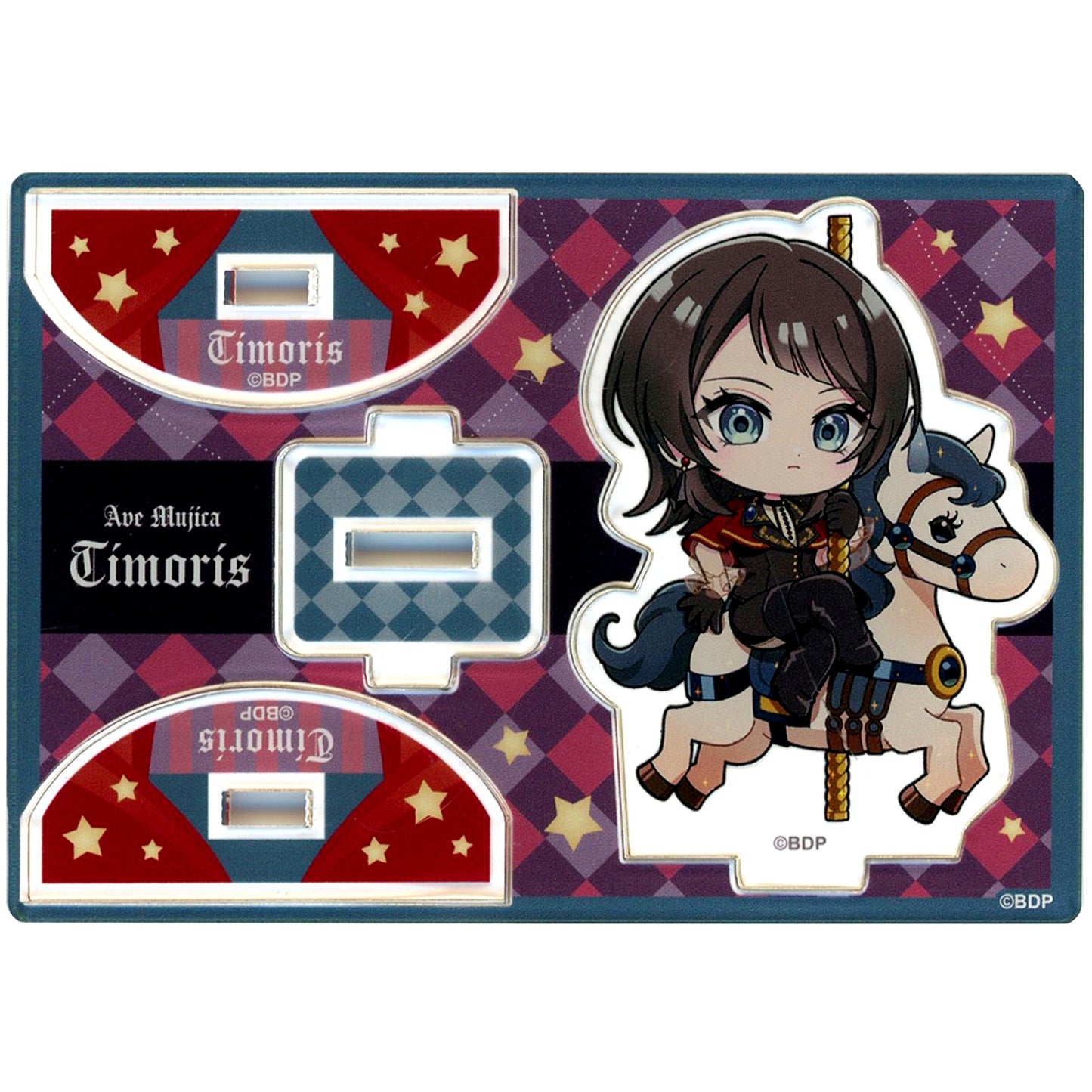 Timoris BanG Dream! MyGO!!!!! x Ave Mujica POP UP STORE at UNIVERSAL MUSIC STORE HARAJUKU Merry-Go-Round Style Trading Acrylic Stand [USED]