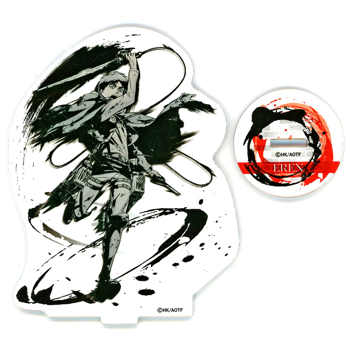 Eren Yeager Design A Brandishing Sword Attack on Titan Ink Painting Style Acrylic Stand Vol.2 [USED]