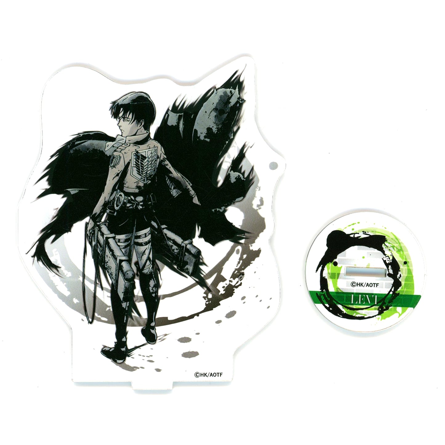 Levi Ackerman Attack on Titan Ink Painting Style Acrylic Stand Vol.2 Design A Back Facing [USED]