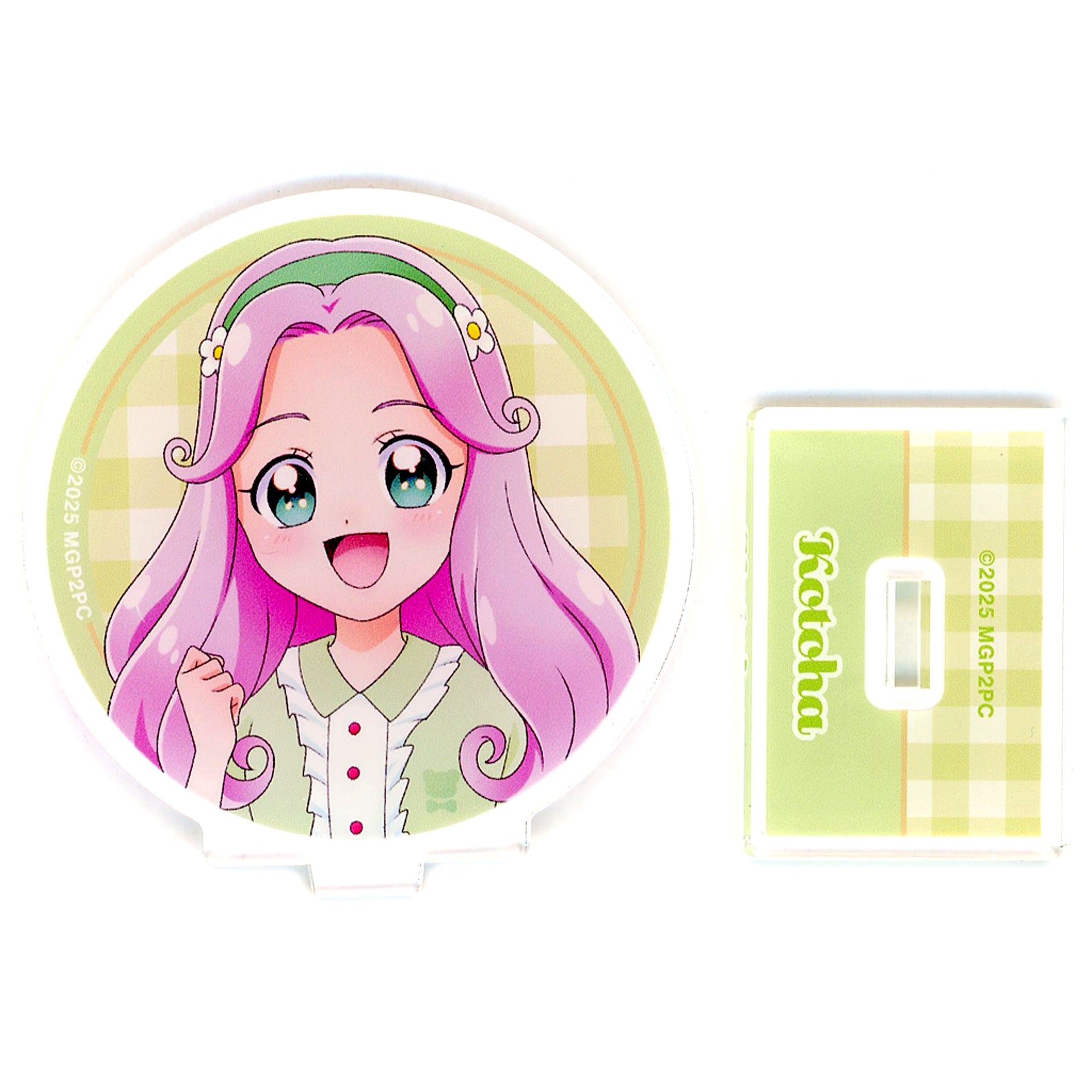 Kotoha Hanami Round Trading Acrylic Stand Maho Girls Precure!! MIRAI DAYS Pop Up Shop in PickUp Rankin Shibuya Chikamichi Illustration Relax Version [USED]