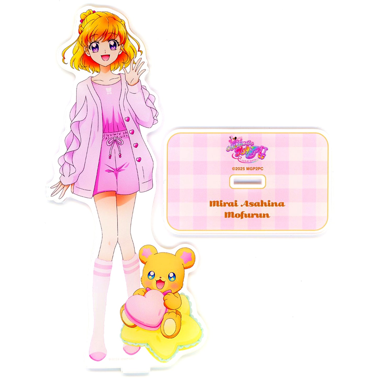 Mirai Asahina & Mofurun Illustration Relax Ver. BIG Acrylic Stand Maho Girls Precure!! MIRAI DAYS POP UP SHOP in PickUp Rankin Shibuya Chikamichi [USED]