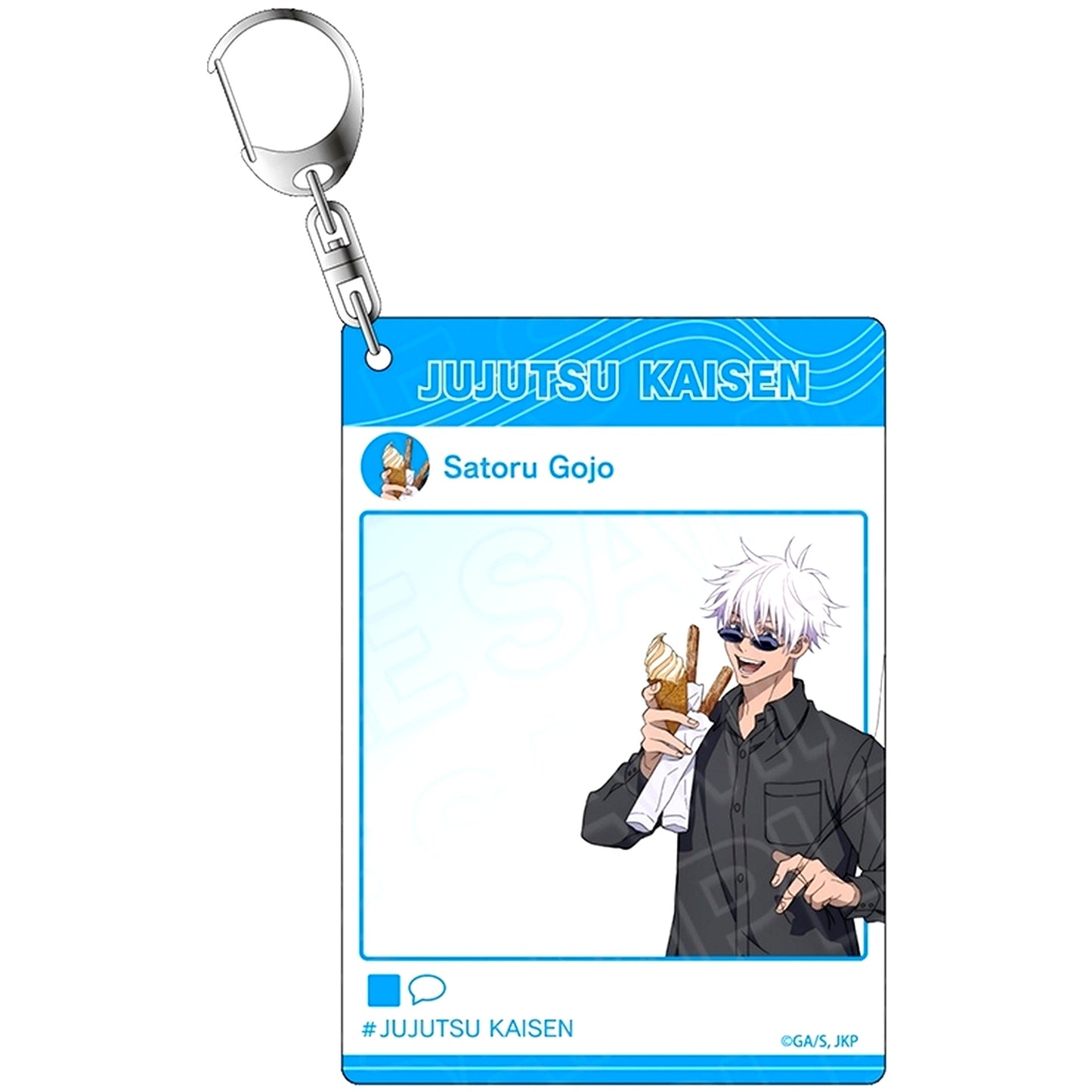Satoru Gojo Jujutsu Kaisen Instant Photo Style Keychain Amusement Park Ver [USED]