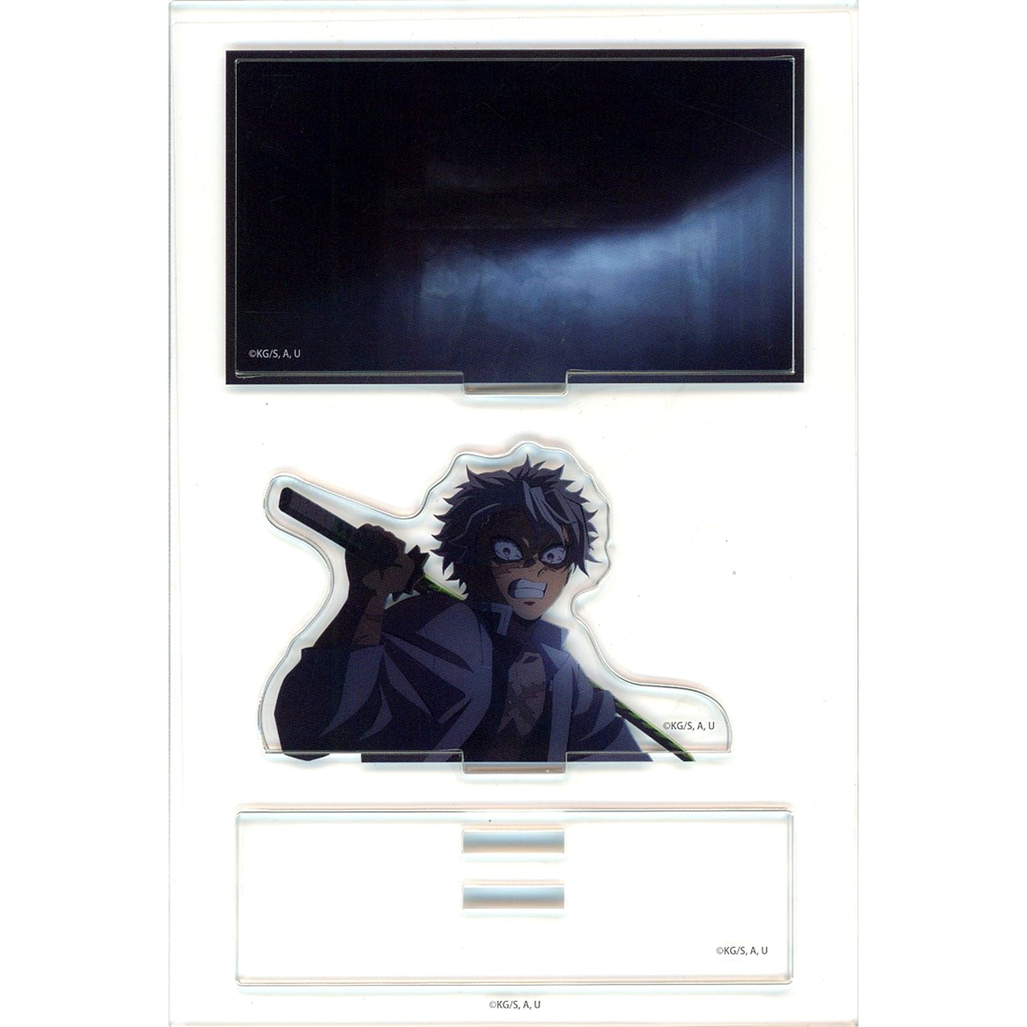 Sanemi Shinazugawa Dark & Light Background Carrying Sword Demon Slayer Sound Hashira & Wind Hashira Cafe in ufotable Cafe Machi Asobi Cafe Random Mini Diorama Acrylic Stand [USED]