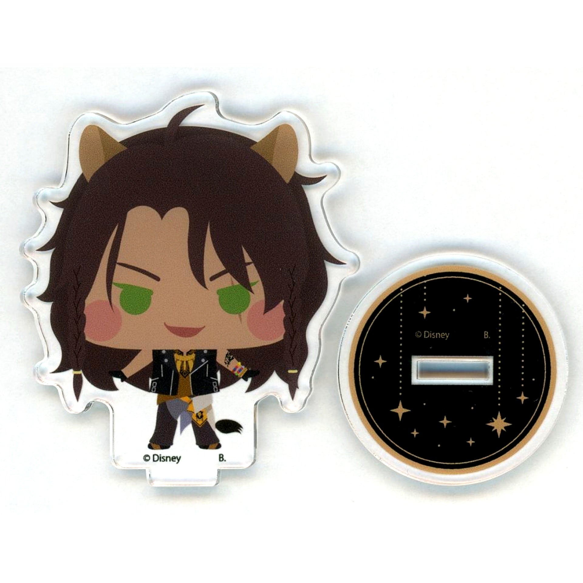 Leona Kingscholar Hapikuro! Chii-kyara Acrylic Stand Disney Twisted-Wonderland [USED]
