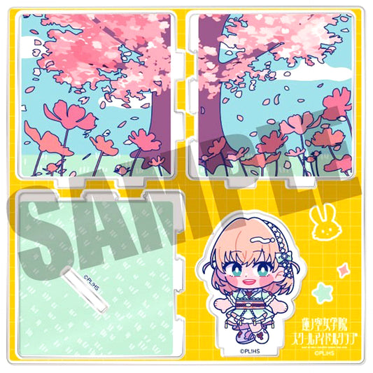 Kaho Hinoshita A. New Retro Diorama Style Acrylic Stand Love Live! Hasunosora Girls' High School Idol Club [USED]