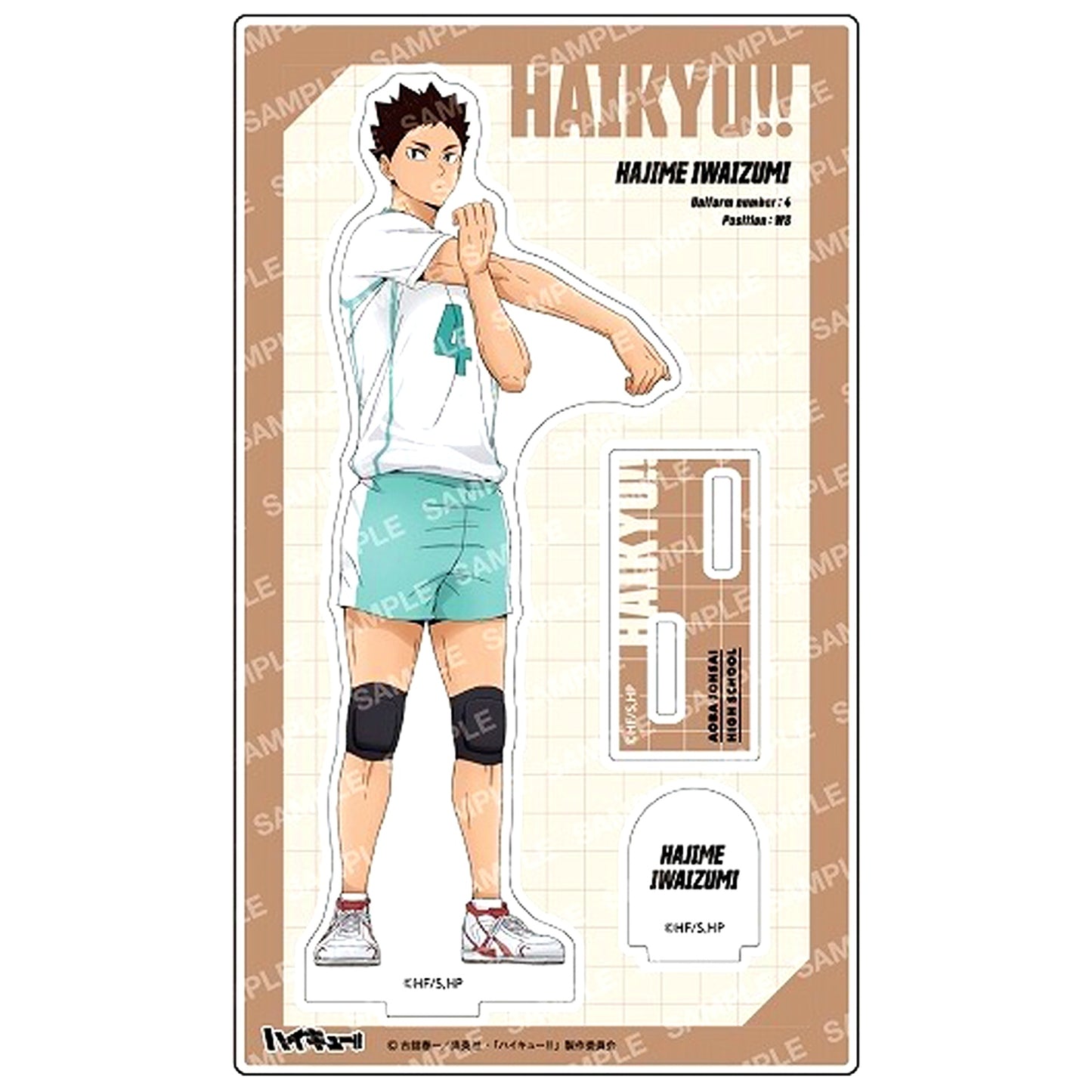 Hajime Iwaizumi E. Haikyu!! Acrylic Stand Katanarashi Junbi Taiso [USED]