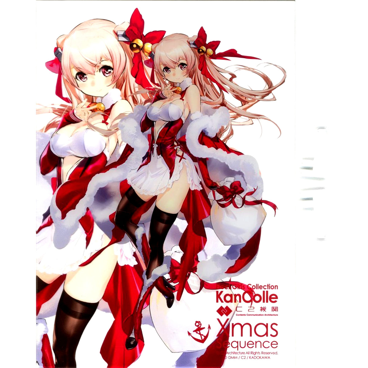 Johnston Xmas mode Kantai Collection KanColle Official Ship Girl Acrylic Board Curry Kikan 37th Sequence Zendan Sakusen Early Tokyo Xmas [USED]