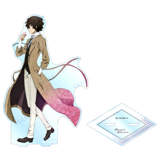 Osamu Dazai Illustration Big Acrylic Stand Bungo Stray Dogs Animate Fair [USED]