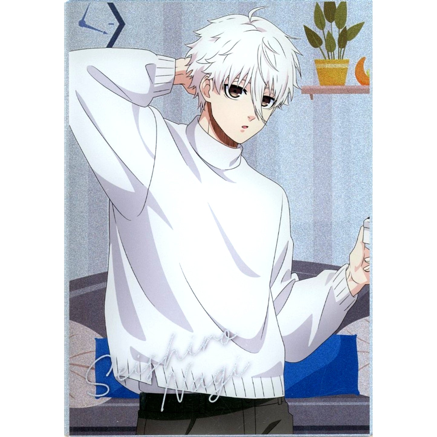 Seishiro Nagi A Prize Metallic Acrylic Panel Blue Lock in Egoistic Mall KAMEIDO CLOCK Egoistic Mall Mawase! Ego Ego Kyodai Garapon [USED]